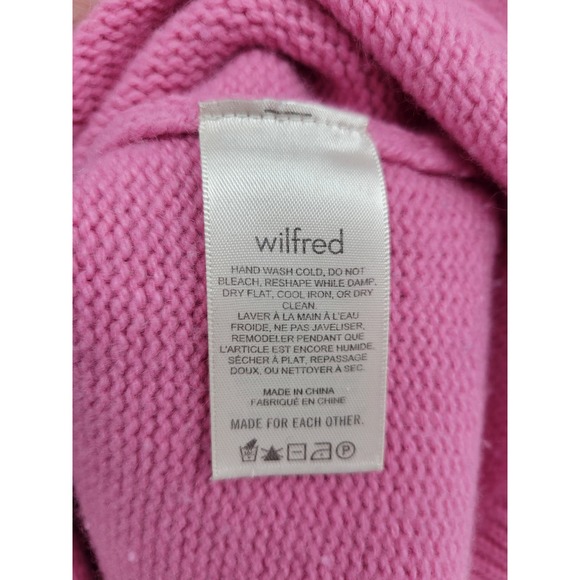 Wilfred Artizia Pink Turtleneck Sweater Pullover Lightweight Large - Picture 7 of 10